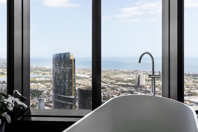 Apartments in Melbourne's Australia 108, the Southern Hemisphere's tallest residential tower, listed for sale