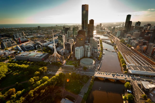 What happened to Melbourne apartment values in February?