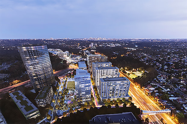 Ganellen tops out Stage 1 of Greenland's Macquarie Park project