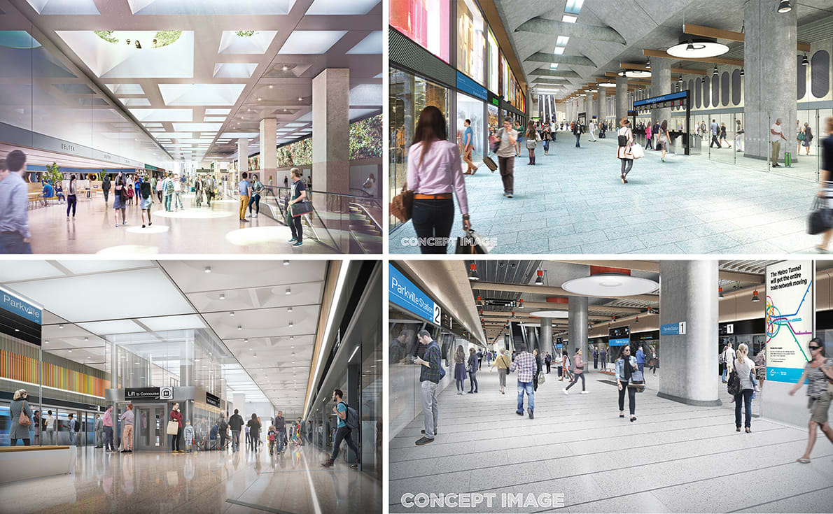 A closer look at the latest round of Melbourne Metro Station Designs