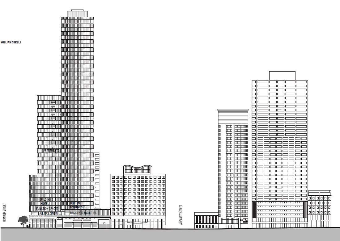 CBD | 386-412 William Street Melbourne | 38L & 18L | 120m & 57m | Residential & Hotel