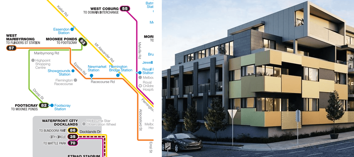 Melbourne's development by tram: the 55