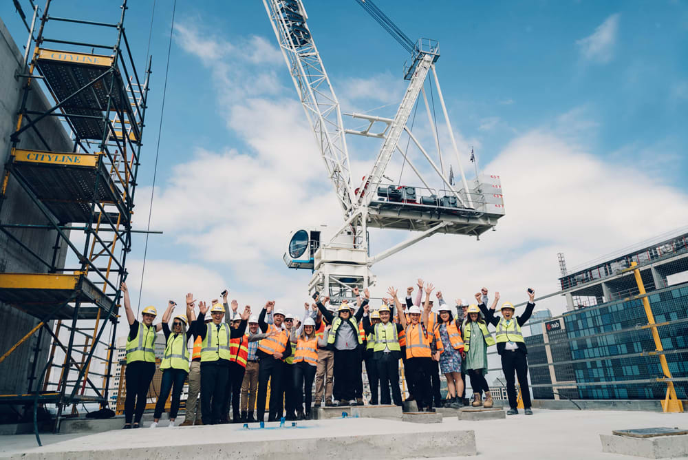Melbourne’s Union Tower tops out - Build Australia
