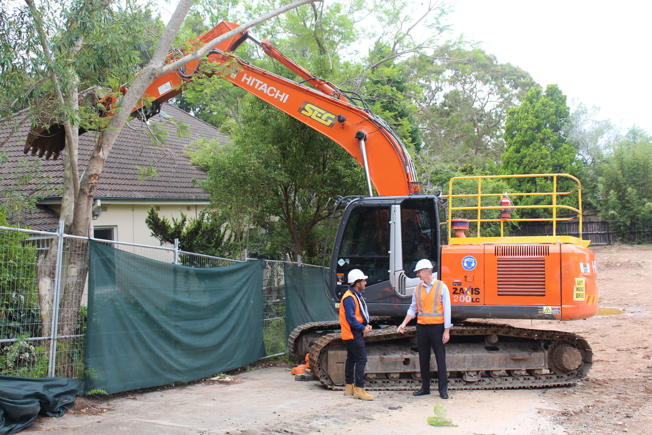 Demolition begins at Tilia by Poly in Lindfield