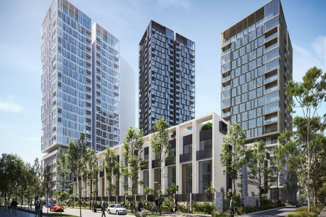 BVN proposes three-tower development in Western Sydney
