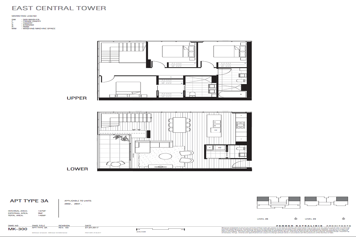 East Central Tower floor plans