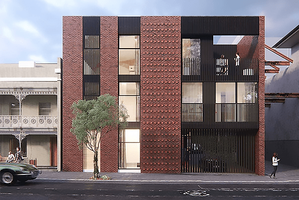 Leveson Place draws on North Melbourne's industrial character