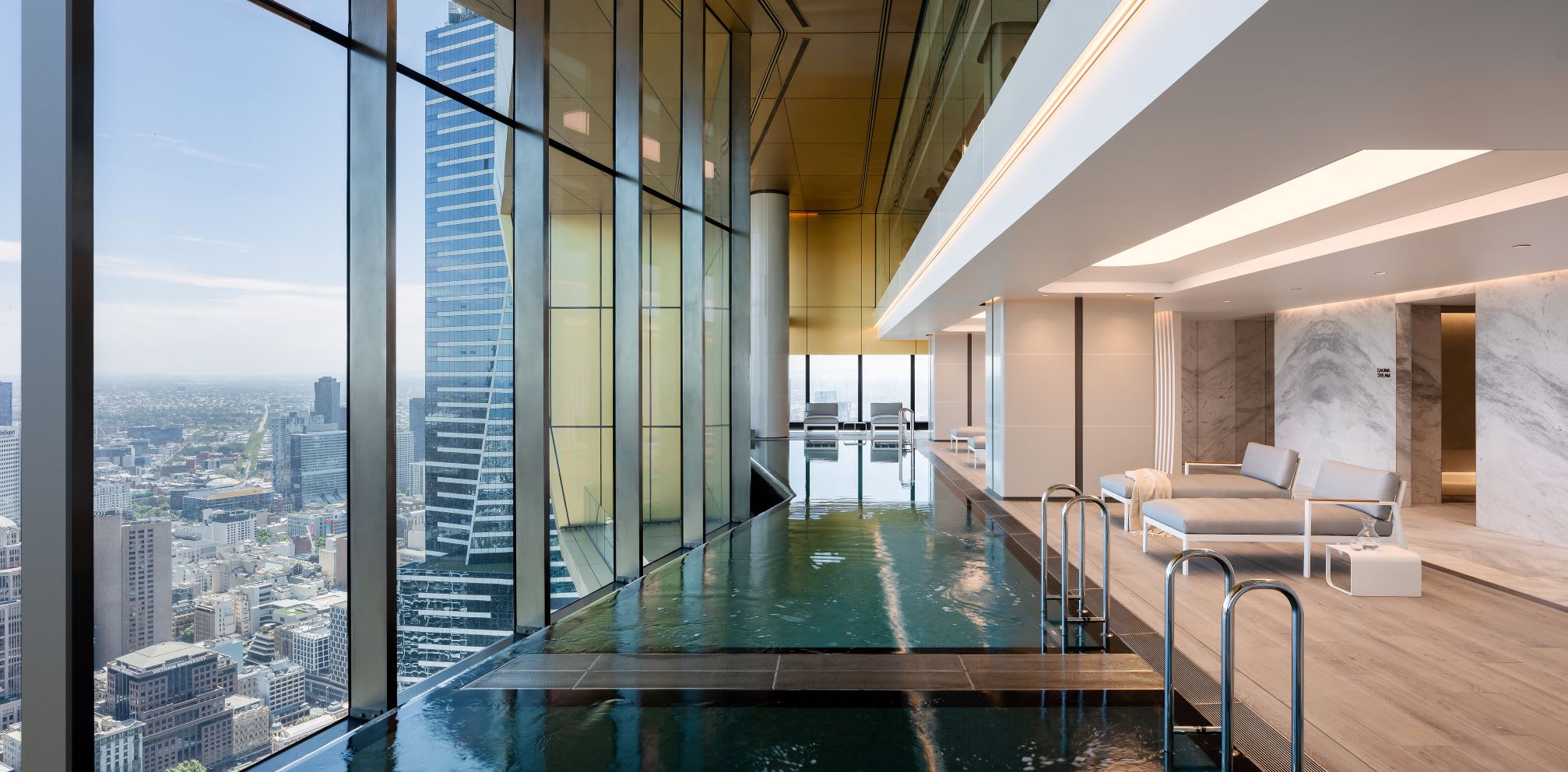 World Class Global unveils the southern hemisphere's highest twin infinity pools at landmark Melbourne development Australia 108