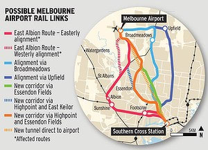 Source: The Age Melbourne, a city of two tales - Skybus vs The Airport Train