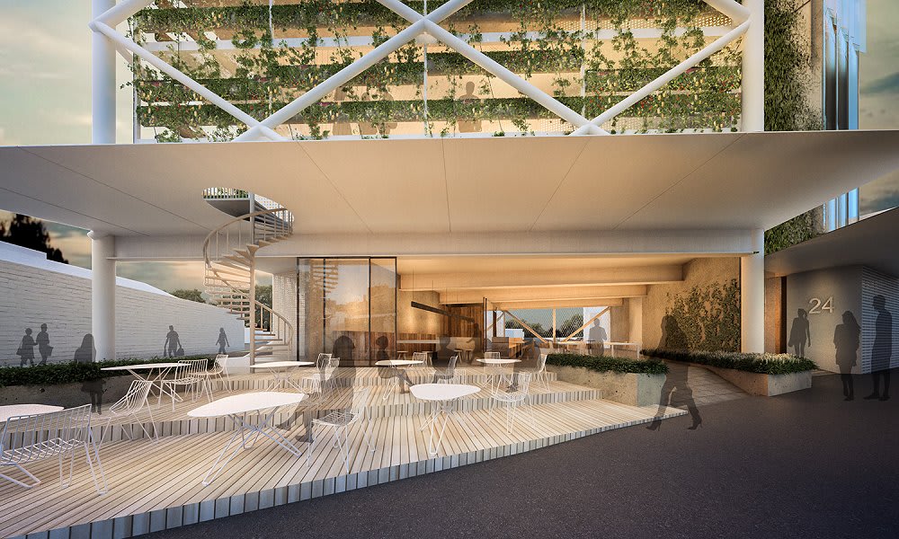 SMA Projects reveals Australia's first above rail line residential building 