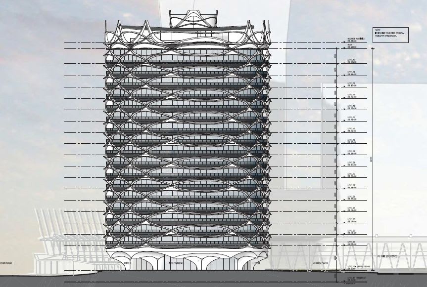 The pencil skyscraper > 464 Collins Street in depth