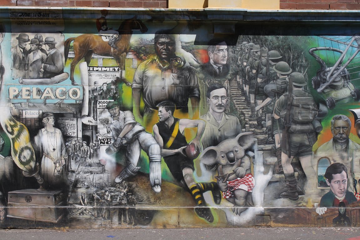Melbourne's history, in paint and over 50 incredible metres