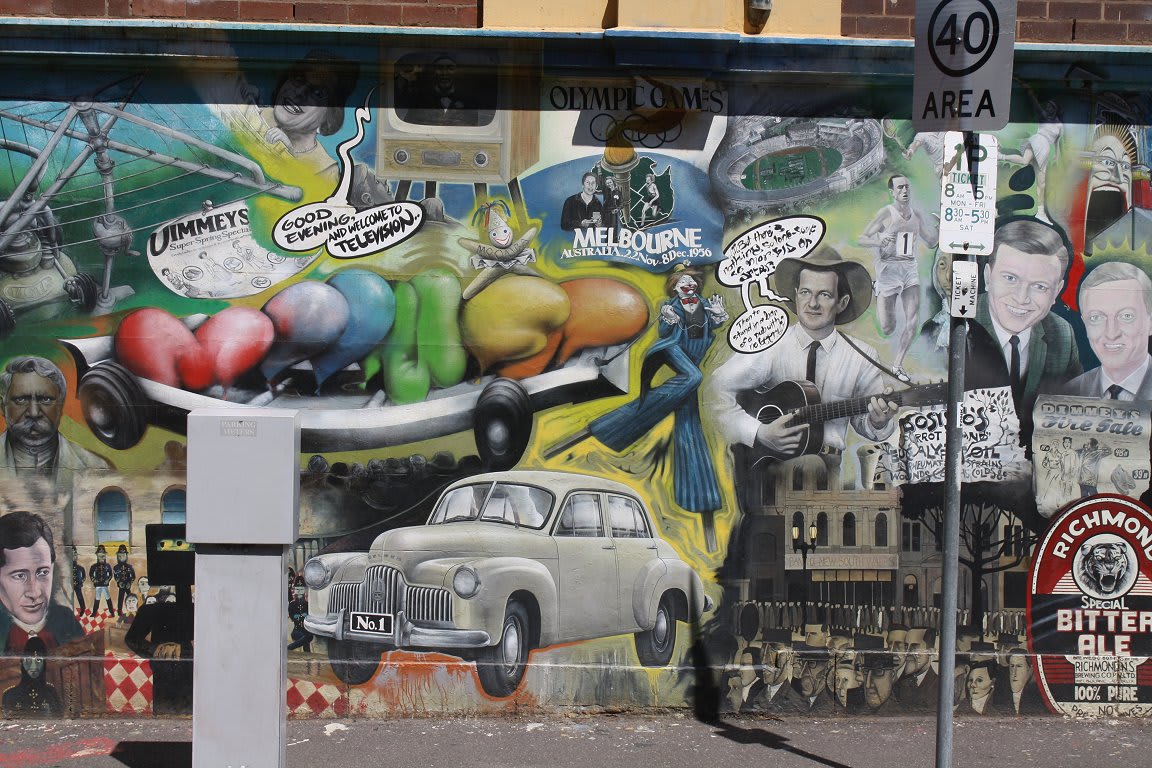 Melbourne's history, in paint and over 50 incredible metres