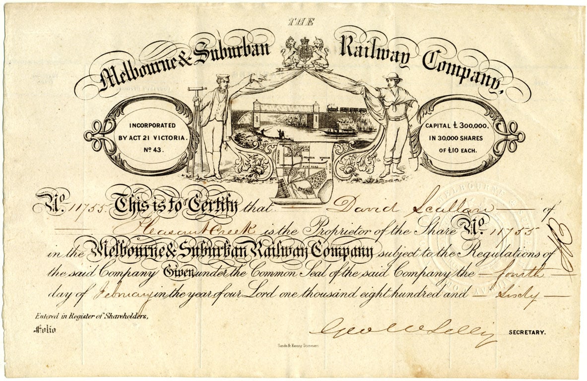 An early Melbourne railway story