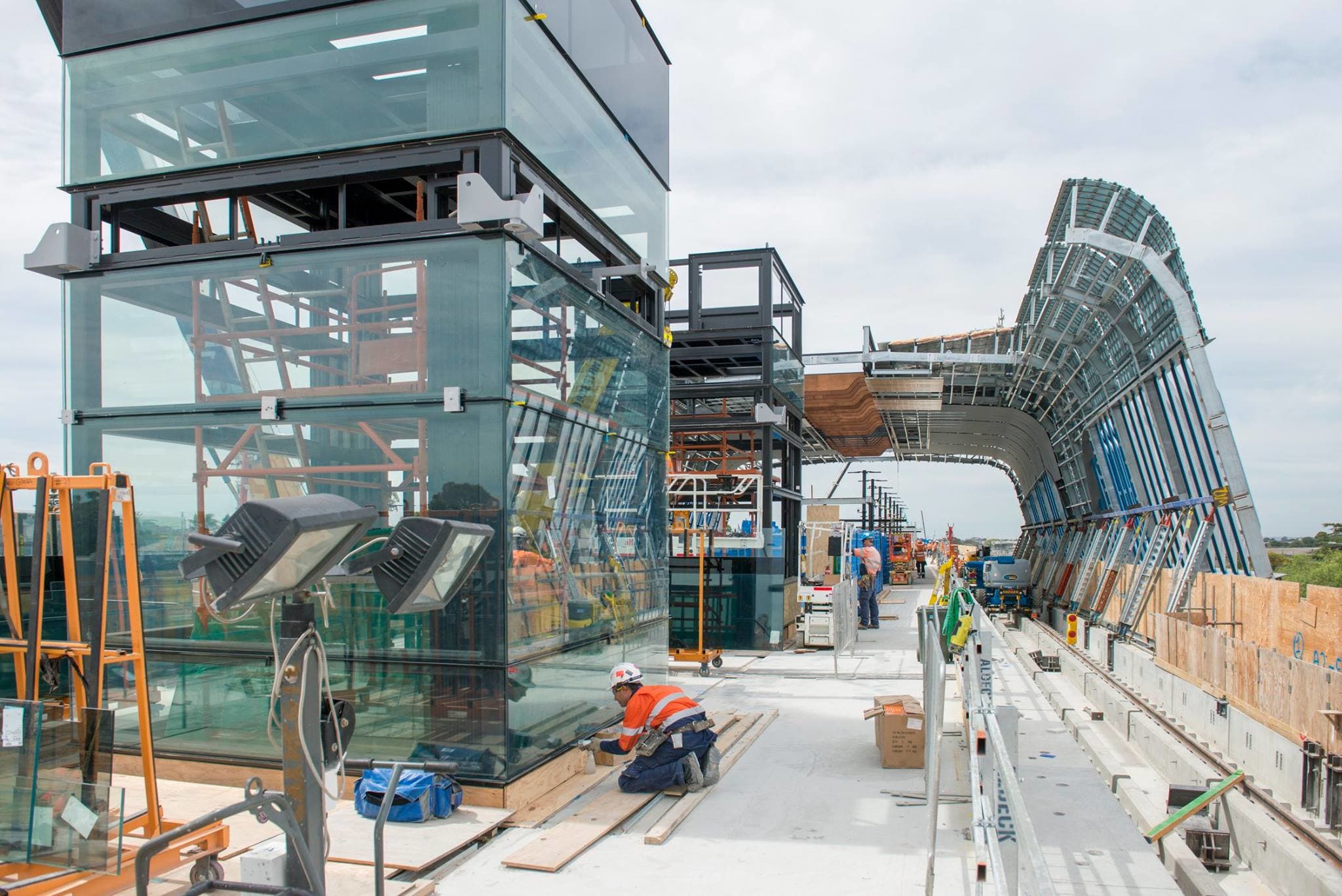 Clayton's near-complete station is ringed by eleven projects