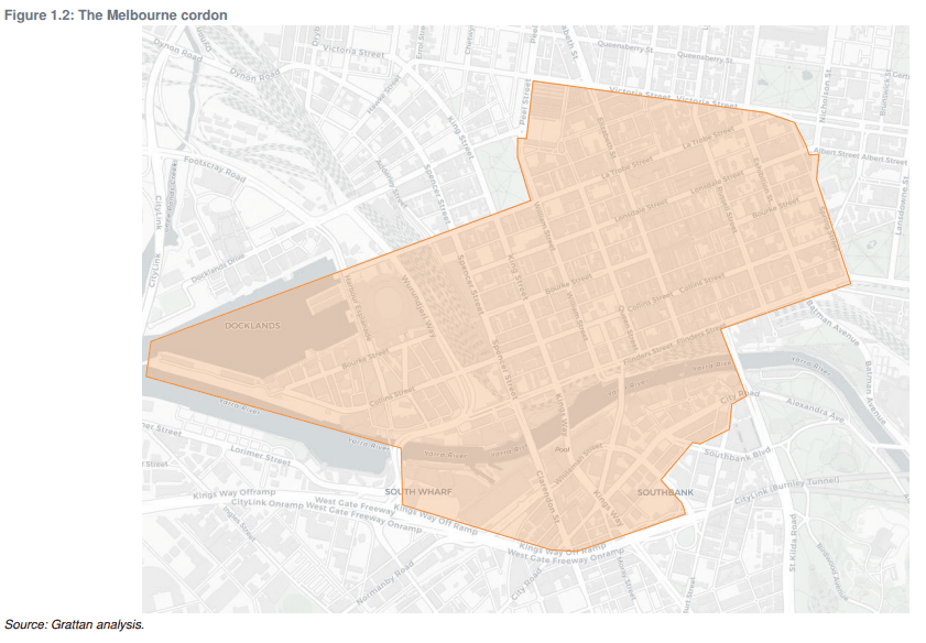 The Grattan Institute nominates congestion charging rates for Melbourne