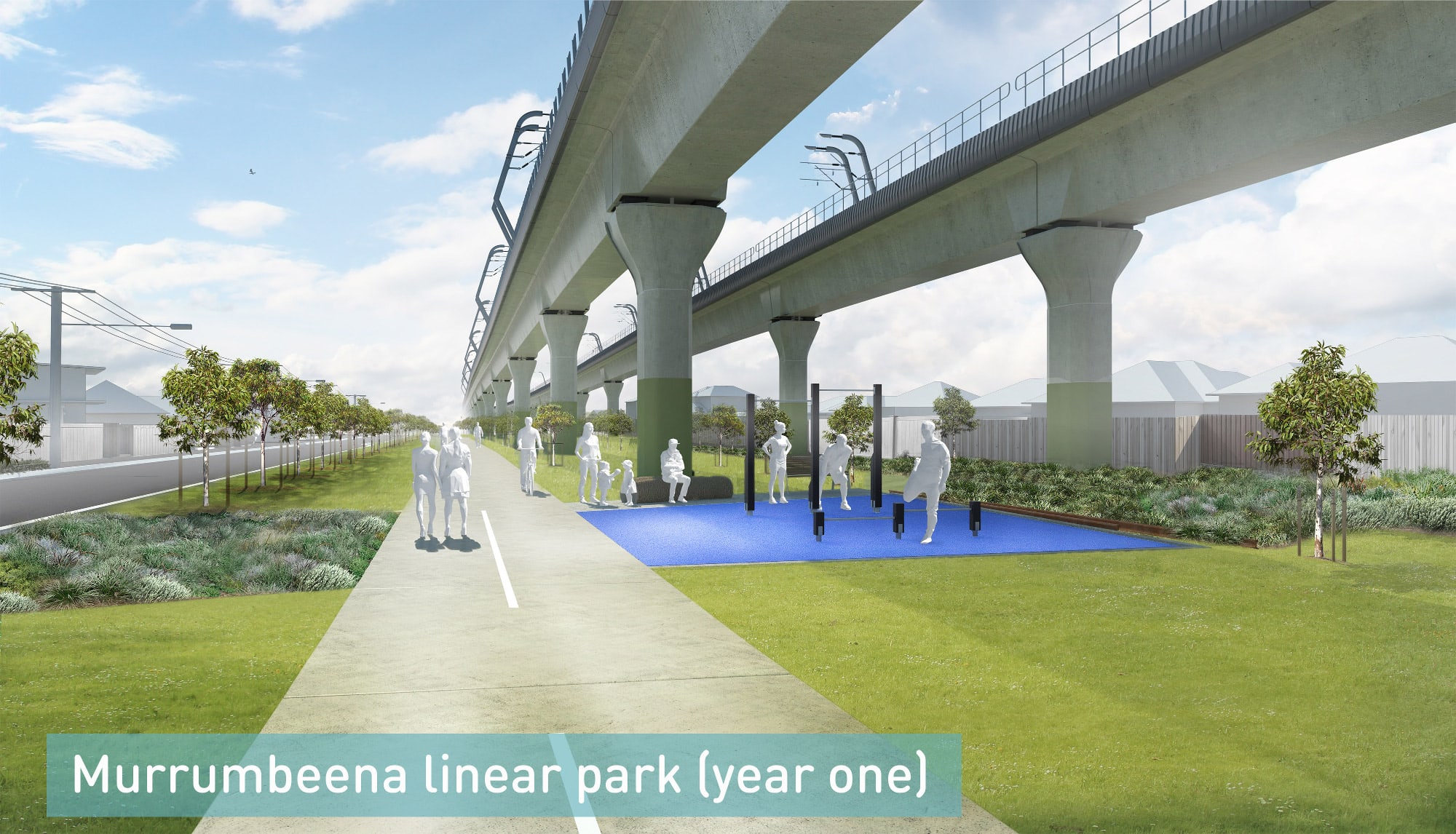Wraps come off new linear park plans between Caulfield and Dandenong