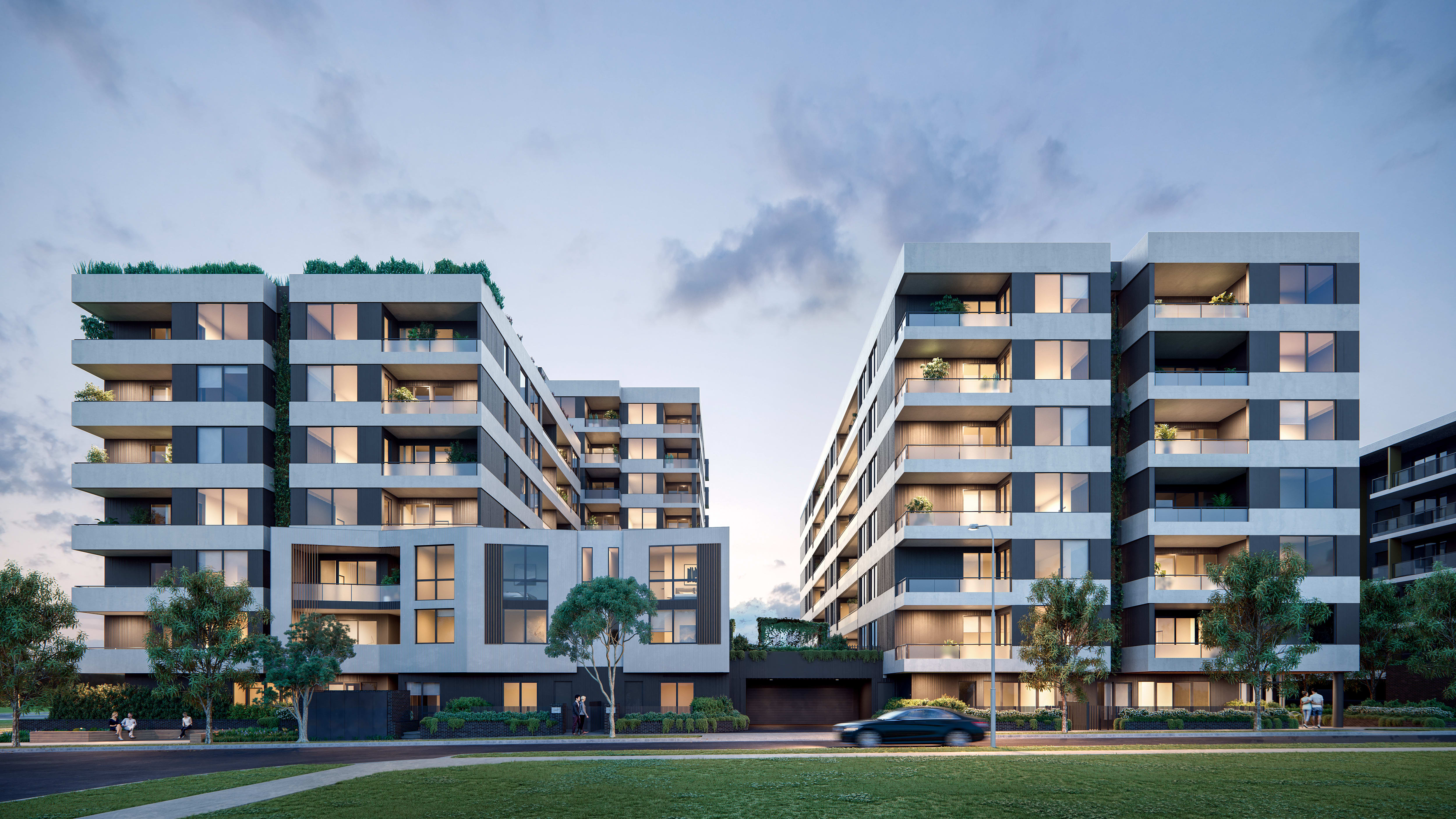 The vibrant Jackson Green community welcomes Huntington Apartments in Clayton South