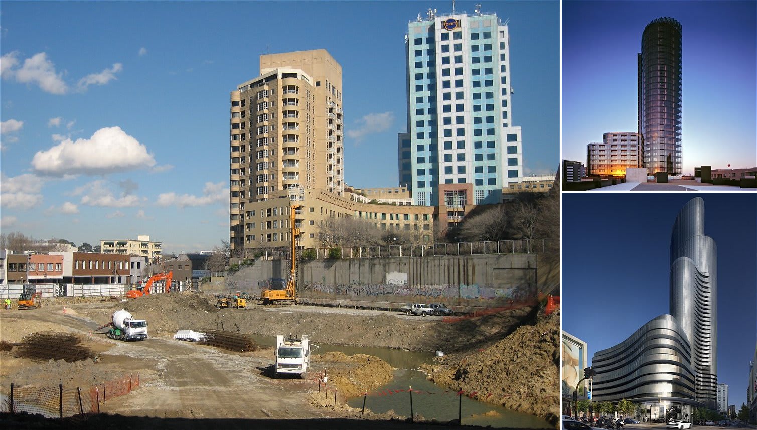 Melbourne under construction - a decade ago