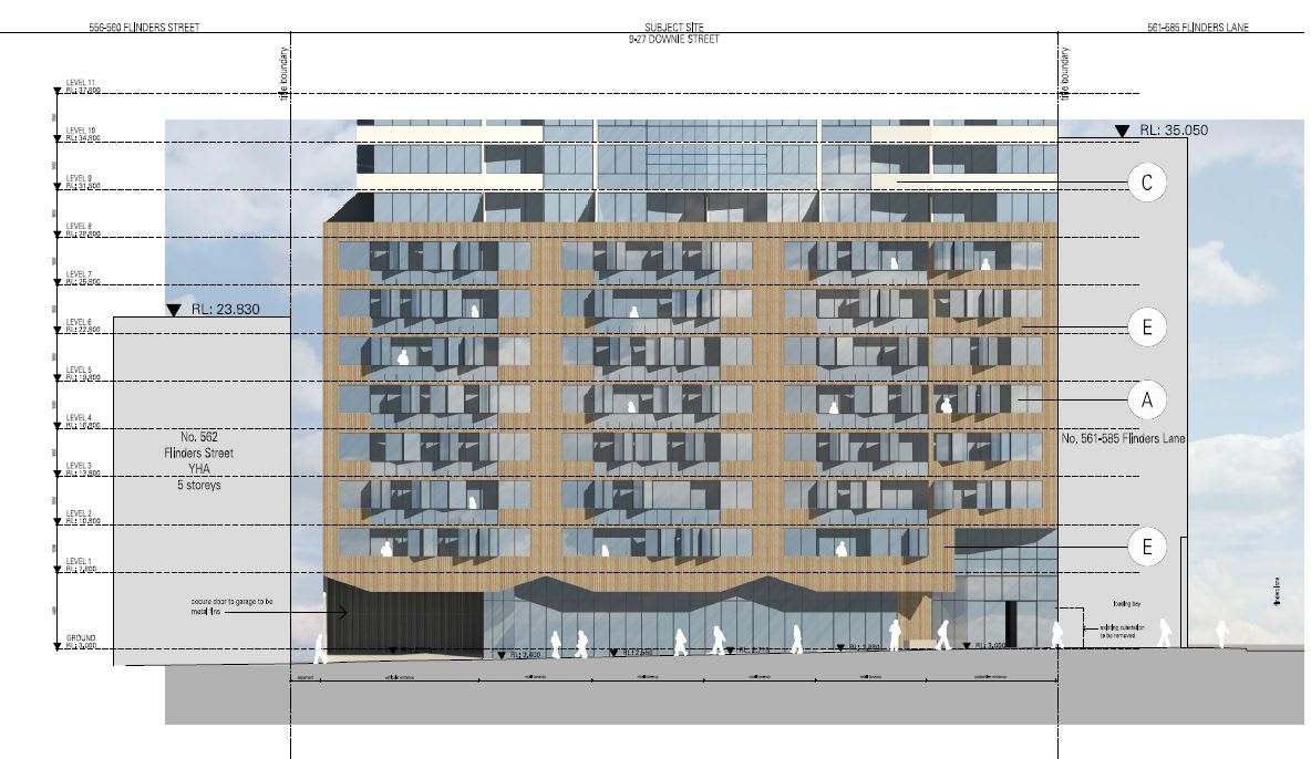 What's in a podium? 9-27 Downie Street, Melbourne