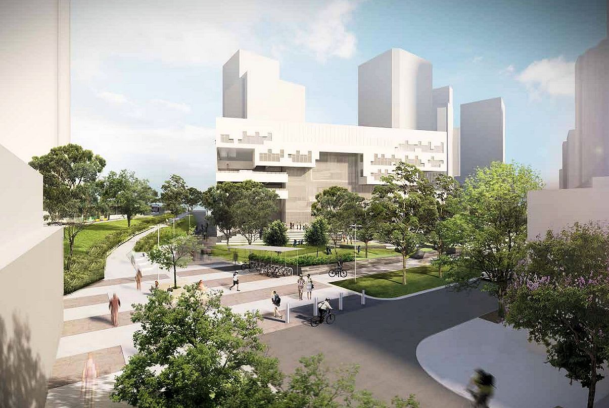 The wraps come off Fishermans Bend's new community precinct