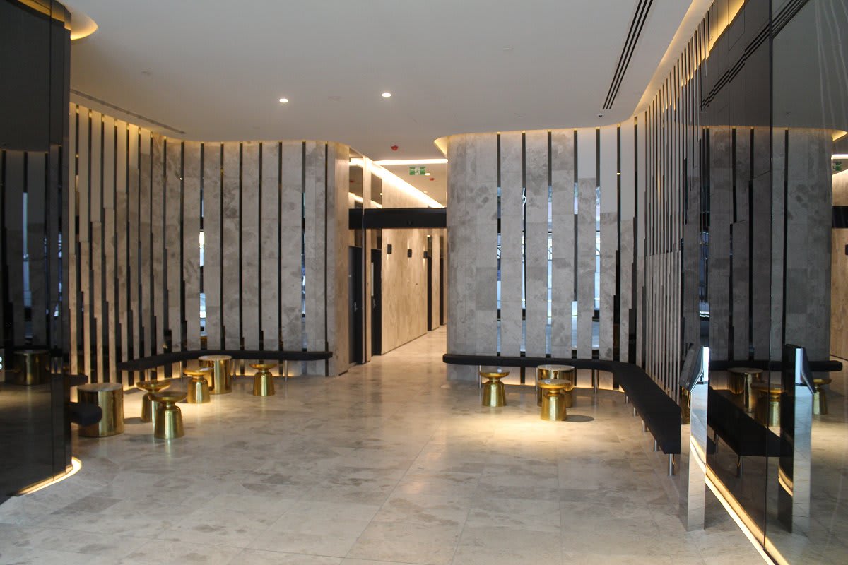 Three years on, Eq. Tower tops out