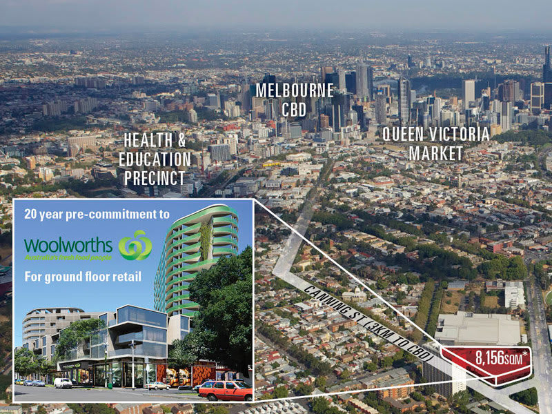 Woolies North Melbourne site for sale