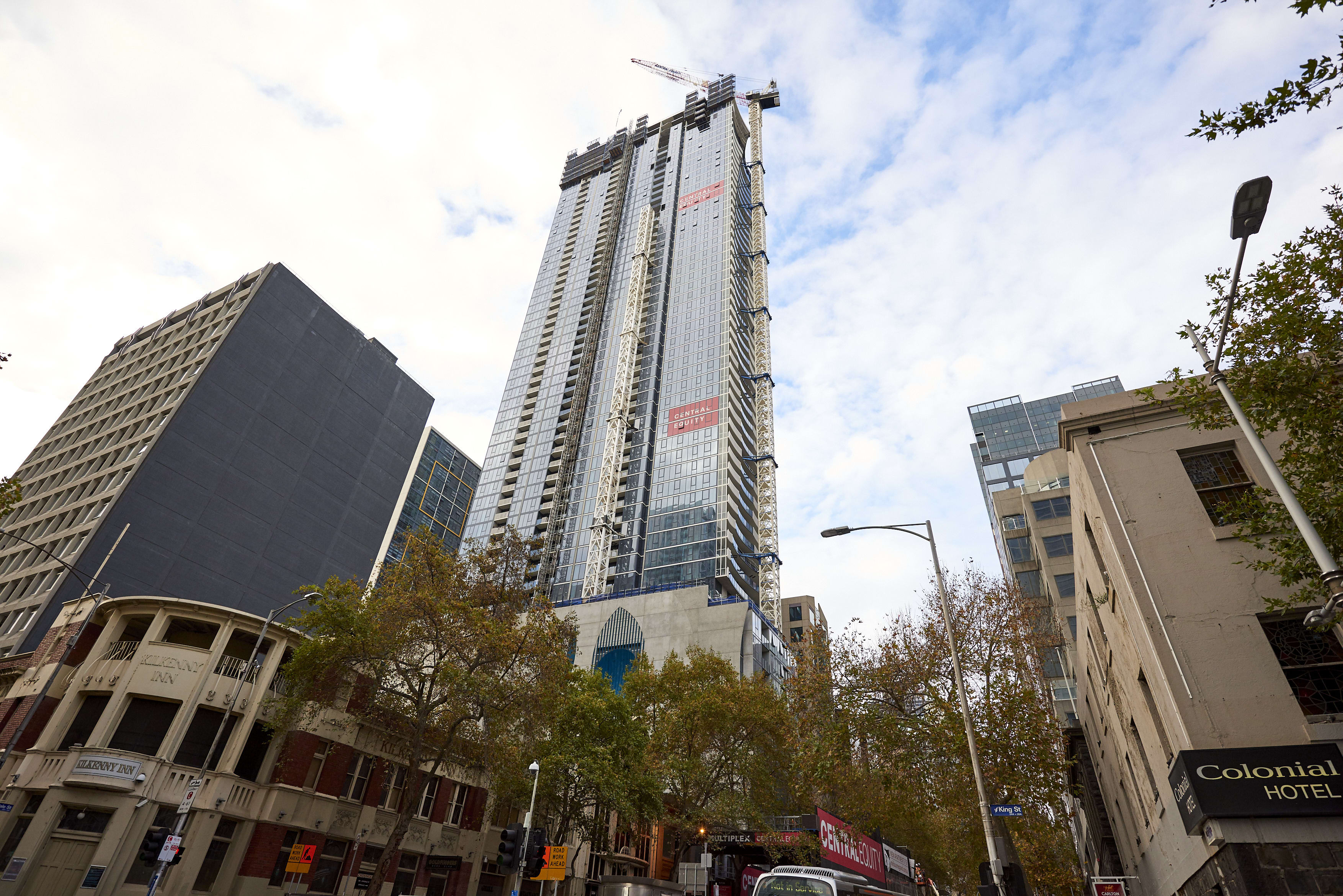 Another Multiplex milestone: Central Equity's Melbourne Grand tops out at 58-storeys