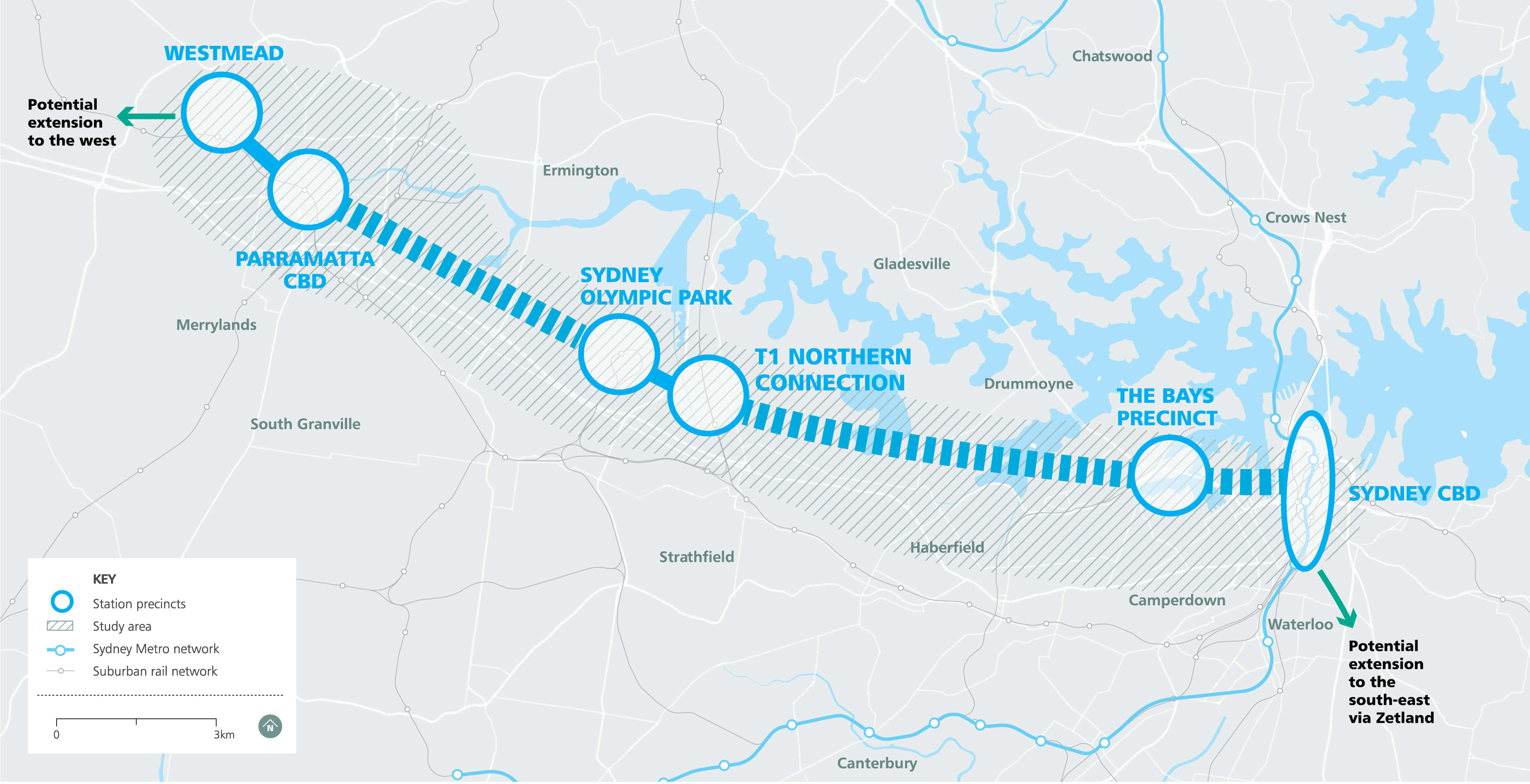 NSW government announces Westmead will be a stop on the new Sydney Metro West