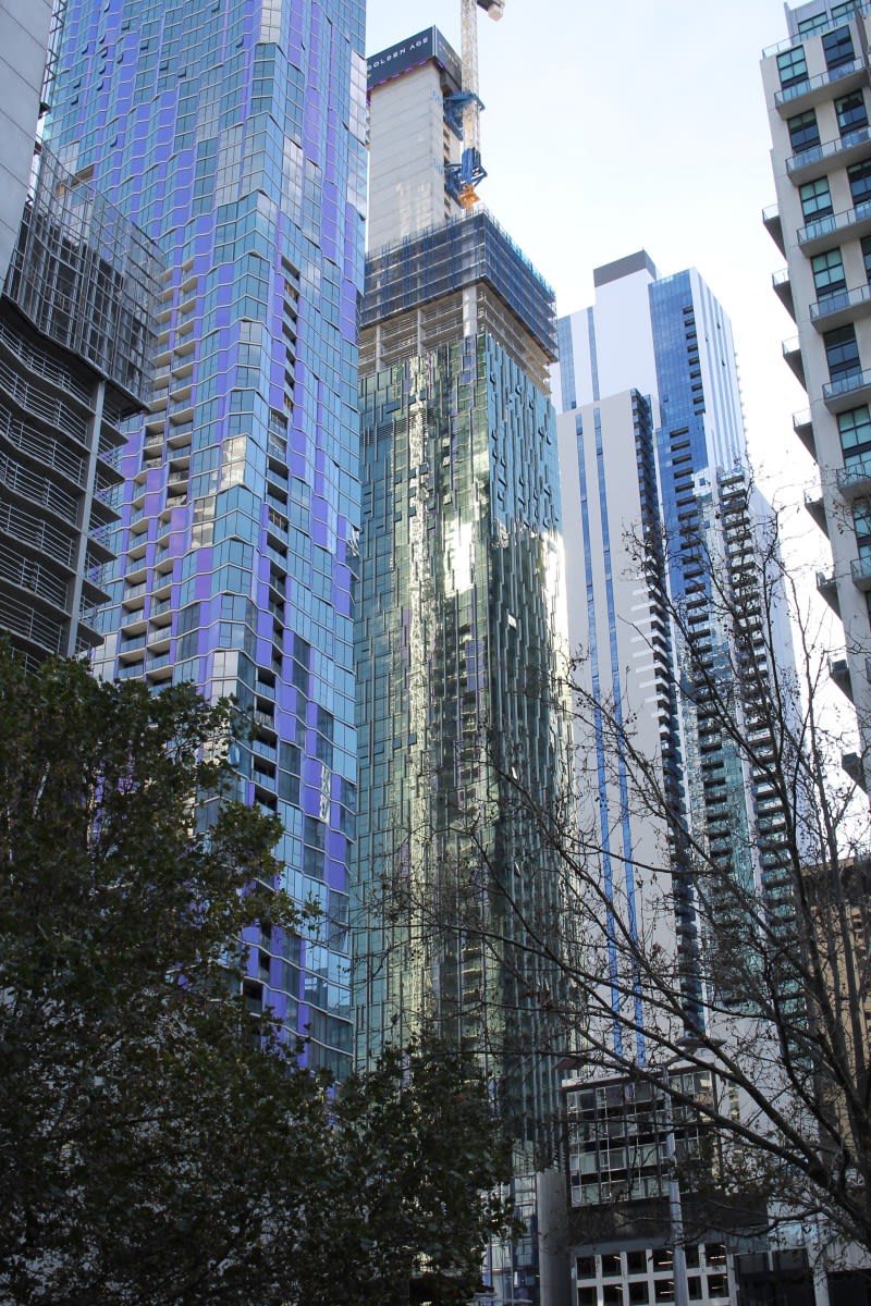 The state of construction in Melbourne - mid April 2017