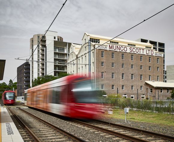The site is located between Smith Street, Edward Street and the light rail track in Summer Hill. Image: Supplied Joint Venture partners celebrate Flour Mill of Summer Hill completion