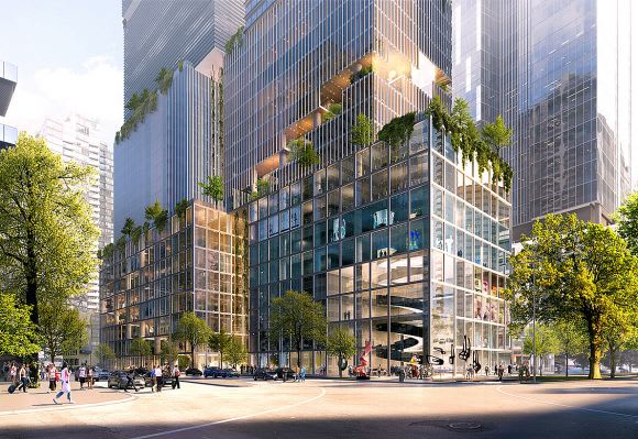 The Lanescraper along the City Road streetscape. Image: BIG + FK Southbank by Beulah: BIG & FK - The Lanescraper