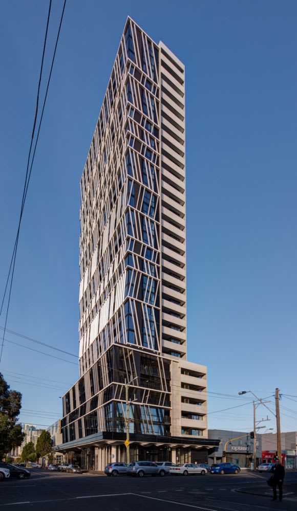 Gravity Tower - image © Jaime Diaz-Berrio Gravity Tower in Fishermans Bend now complete