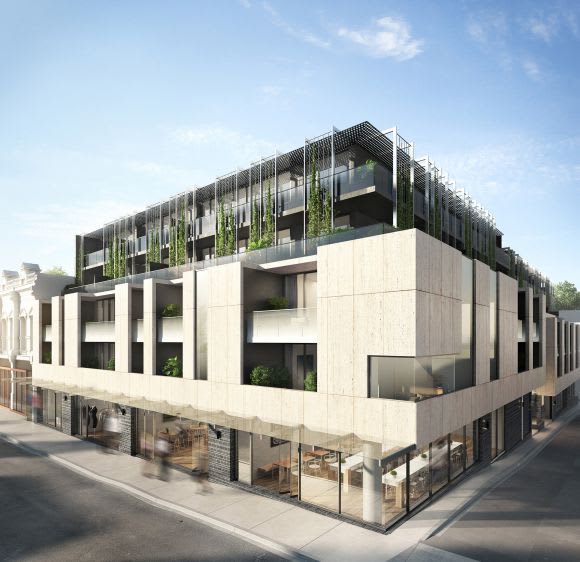 Hawthorn Club perspective from Glenferrie Road and Luton Lane. Image supplied. Manors Gate Group launches Hawthorn Club