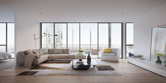 Hawthorn Club Apartment interior. Image supplied. Manors Gate Group launches Hawthorn Club