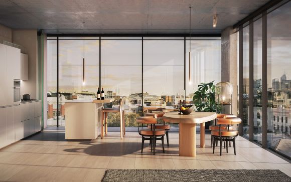 The living spaces offer expansive views. Image: Supplied Icon Developments' Ashley Murdoch discusses Otter Street