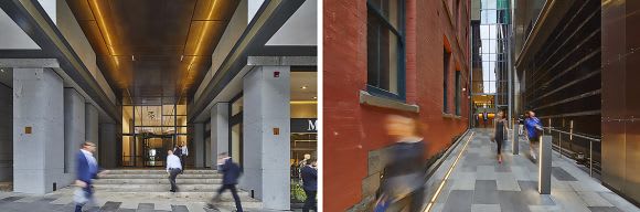 The building features two unique entry experiences to Collins Street and Flinders Lane. Image: Peter Clarke Behind the facade: 161 Collins Street