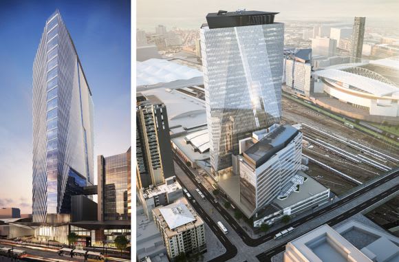 Probuild will build the new offices for Victoria Police. Images: Cbus Property Tower Wars Episode V: The Office Strikes Back