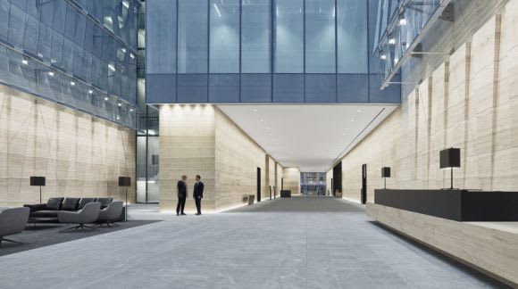 Inside 171 Collins Street's foyer. © 171collins.com.au 171 Collins Street achieves 6 Star GBCA Green Star rating