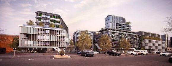185 Rosslyn Street streetscape. © Rothe Lowman We deliver > Australia Post and 185 Rosslyn Street, West Melbourne