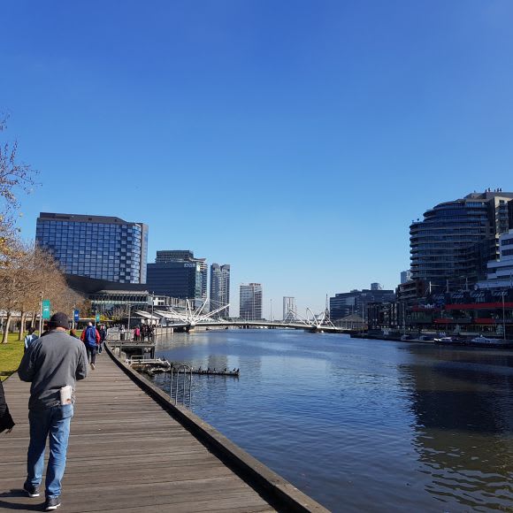 Looking towards South Wharf and Yarra's Edge. Docklands Places and Spaces, part one: Yarra's Edge