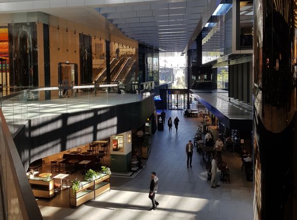 Collins Square's food hall and retail podium. Docklands Places and Spaces, part four: Batmans Hill and Stadium