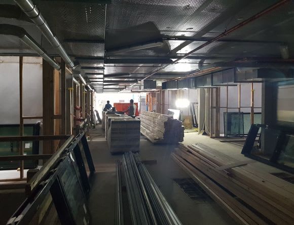 The central parking area, accessed off Newry Street and providing rear entry into the townhouses On site with Wulff Projects (Part 01) : Newry Street Richmond