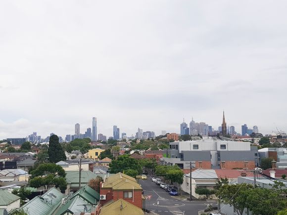 City skyline views from the townhouse rooftop spaces On site with Wulff Projects (Part 01) : Newry Street Richmond