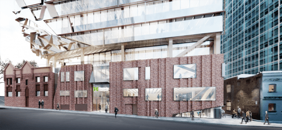 271 Spring Street, view of streetscape. Image: John Wardle Architects Probuild and ISPT Break Ground on Australian Unity's new Spring Street HQ