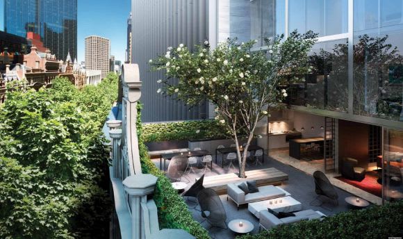 Artist's impression of the communal area Collins House a precursor of things to come