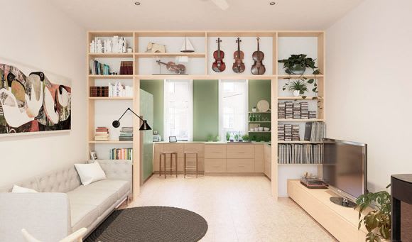 'Atop a Shop' by Jack Chen. Credit: Tsai Design Is Australia ready for smaller footprint apartment living?