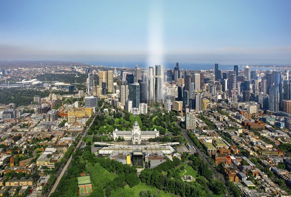 308 Exibition Street set to rise opposite the Carlton Gardens. Image: Supplied S P Setia's 308 Exhibition Street approved: Shangri-La Hotels & Resorts confirmed as operator