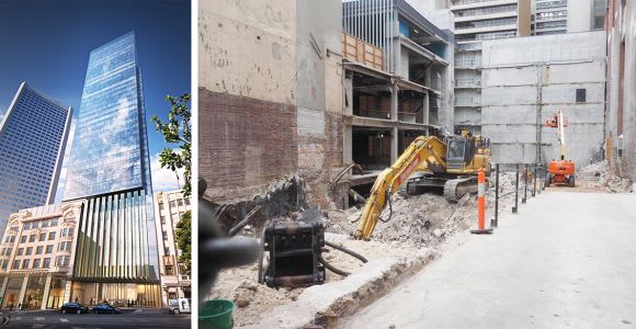 Site clearing underway at Multiplex's 405 Bourke Street project. Construction image : UM forumer redden Is 2018 the year of commercial for the Melbourne market?