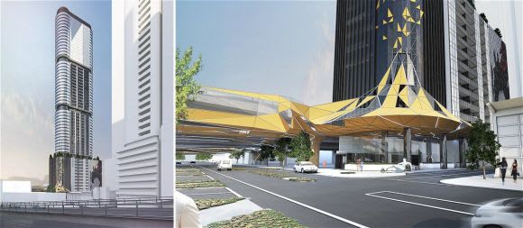 An earlier version of 48 Moray Street with significantly more street level flair. Image: Peddlr Thorp The 'Unconquered Sun' of Southbank goes up for sale